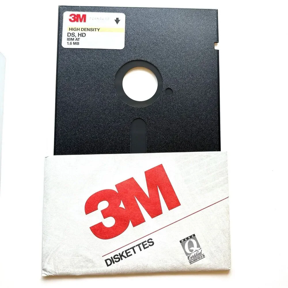 3m And Sony Vintage floppy discs Double sided Double Density